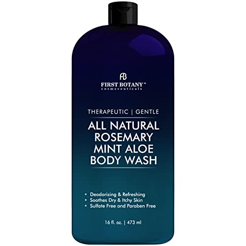ALL Natural Body Wash - Fights Body Odor, Athlete’s Foot, Jock Itch, Nail Issues, Dandruff, Acne, Eczema, Shower Gel for Women & Men, Skin Cleanser -16 fl oz (Cranberry Walnut)