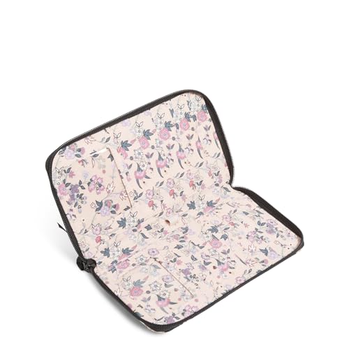 Vera Bradley Women's Cotton Deluxe Travel Wallet with RFID Protection Accessory, Botanical Paisley, One Size