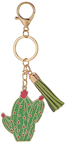 Lady Jayne Barrel Cactus Enamel Keychain (85579), 2" x 4.5"