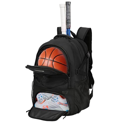 LARIPOP Tennis Bag-Pickleball Bag&Rackets Backpack with Separate Shoe Compartment and Multifunctional Sports Bag as Basketball Bag,Soccer Bag,Tennis backpack-Suitable for Men and Women