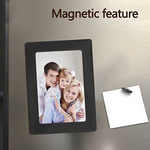 FYY Picture Frame 3.5x5, 5 Pack Magnetic Photo Frames for Refrigerator, Magnetic Picture Frames suitable for Fridge, Dishwasher, Locker and Office Cabinet, Horizontally or Vertically