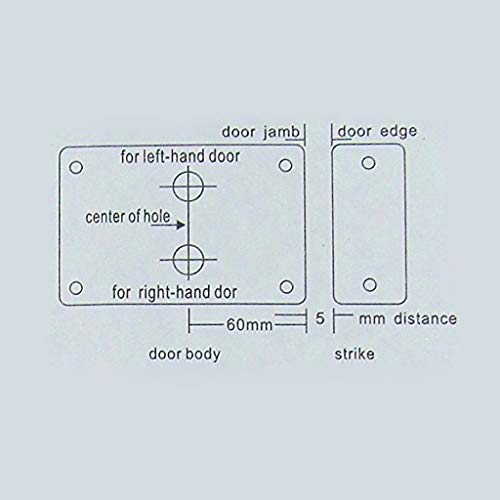 [Upgrade Version] AMOCAM Electric Electronic Door Lock 6pcs Computerized Doted Keys DC 12V Stainless Steel E-lock Support Wooden Glass Metal Door for Video Door Phone Doorbell Intercom Access Control