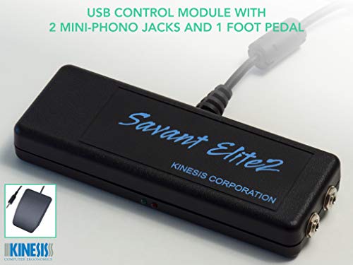 Kinesis Savant Elite2 Programmable USB Foot Switch (2 Port Control Module and Single Pedal)