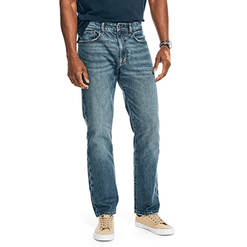 Nautica Men's Vintage Straight Denim Jeans, Botany Bay Wash, 34W x 34L