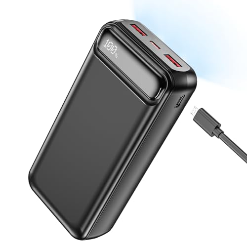 POIYTL Power Bank 50000mAh 22.5W Fast Charging Portable Charger with Flashlight, 3 Outputs & 2 Inputs Huge Capacity External Battery Pack for iPhone, Samsung, iPad etc