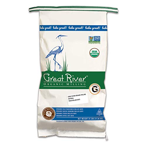 Great River Organic Milling, Oatmeal, Quick Rolled Oats, Organic, 50-Pounds (Pack of 1)