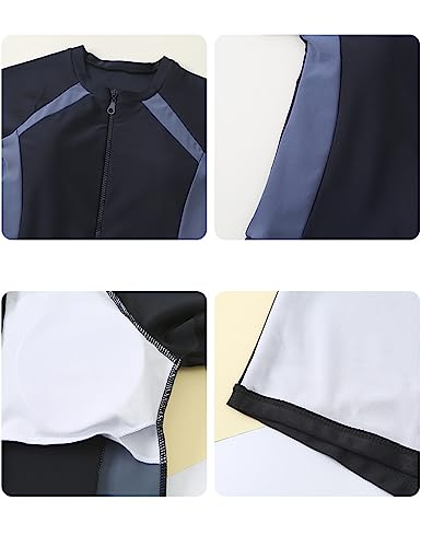 KORADI Girls Swimsuits Rash Guard Swim Sets Kids Two-Piece Bathing Suits Teen Swimwear Beach Shorts Sun Protection Swim Shirts 8-14 Years