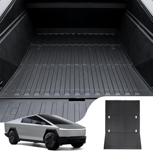 HOUCLEMIC Trunk Bed Mat for 2024 Tesla cybertruck Accessories, All Weather Thicken TPE Odorless Heavy Duty Pickup Vehicle Bed Cargo Mat for 2024 cybertruck Accessories