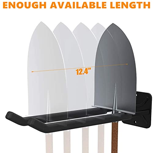 TORACK Garage Hooks Heavy Duty Tool Organizer, Wall Mount Hanger Rack Garage Storage Utility Hooks for Car Tires, Ladders, Chairs, Strollers, Power Tools, Garden Tools (2 Pack, 12.4" Hooks)