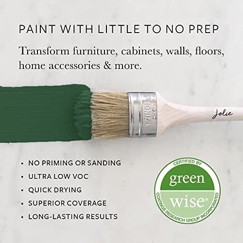 Jolie Paint – Chalk Finish for Furniture, Cabinets, and Décor, Green Wise Certified, No Priming or Sanding, French Quarter Green, 16 Ounces