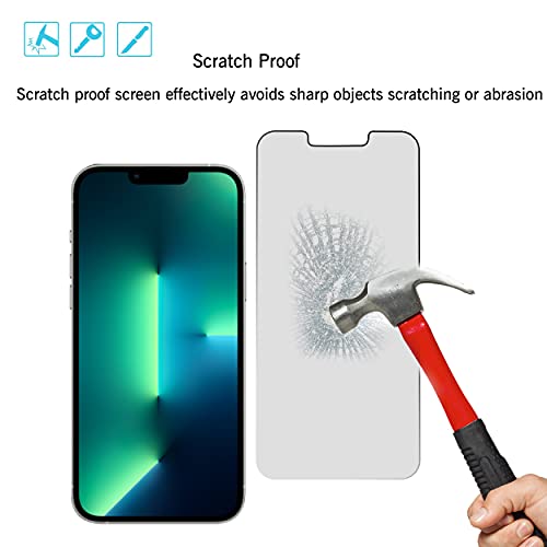 Ailun 2Pack Privacy Screen Protector for iPhone 13 Pro [6.1 inch Display] + 2 Pack Camera Lens Protector, Anti Spy Private Tempered Glass Film,[9H Hardness] - HD [Black][4 Pack]