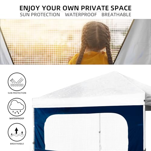 MordenApe Sunshade Sidewall with Window for 10x10 Pop Up Canopy, Instant Canopy SunWall, 1 Pack (10 x 10, Black)