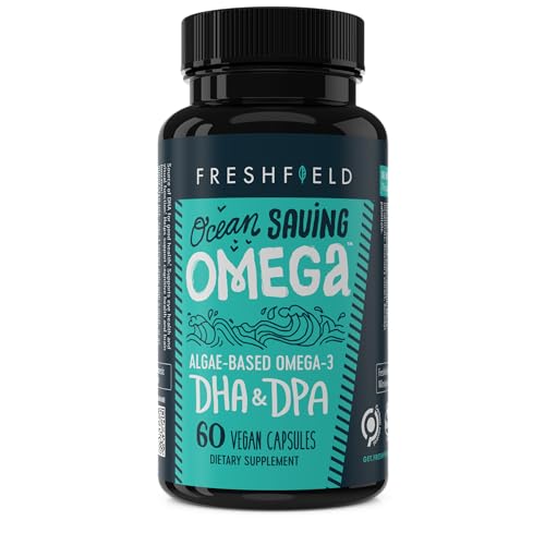 Ocean Saving Omega 3, The Fish Oil Replacement, 2-Month Supply, Sustainably Sourced, Highest Levels of DHA per Capsule (440 mg), Algae Oil, w/DPA. 60 Count