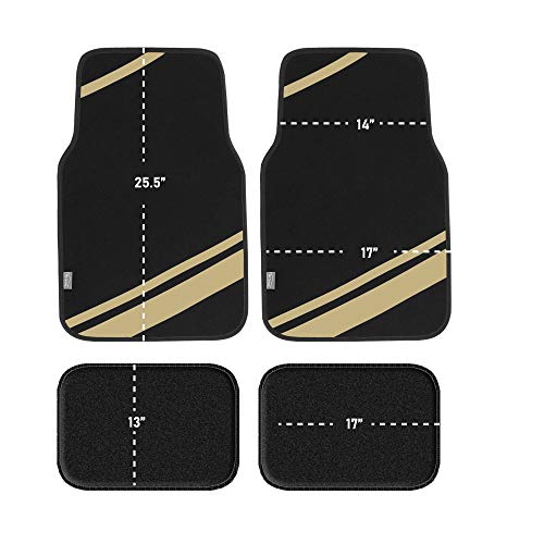 FH Group Car Floor Mats - Carpet Floor Mats for Cars, Universal Fit Automotive Floor Mats, All Purpose Car Floor Mats, Carpet Protector Mat for Most Sedan, SUV, Truck Floor Mats Beige