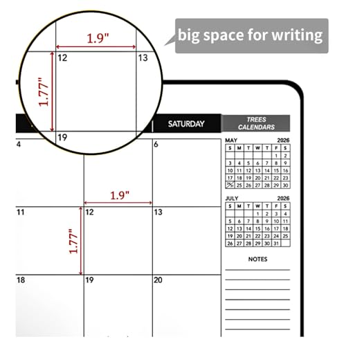 Monthly Planner 2024-2026, 2024 Calendar 24 Months Planner, JULY 2024 - JUNE 2026, 8.5" x 11", 2024 Academic Planner Hard PVC Cover with Spiral Bound, Perfect for School & Office for Women & Men