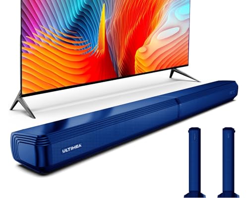 ULTIMEA 4.1ch Sound Bar for Smart TV with Dolby Atmos, 2-in-1 Bluetooth 5.3 Soundbar for TV with Subwoofer, 280W Peak Power, 3 EQ Modes TV Soundbar, Bass Boost, HDMI eARC, Apollo S60 Detachable Series