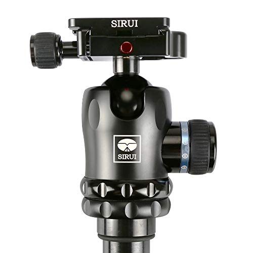 SIRUI AM-01 Aluminum Ball Head, Professional Tripod Head with Panorama Base，TY-50 Arca Quick Release Plate, Max Loading 44lbs/20kg (K-10X)