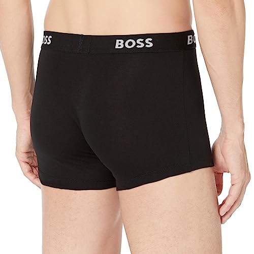 BOSS mens 5-pack Authentic Cotton Trunks, Dark Soil Black, Small US