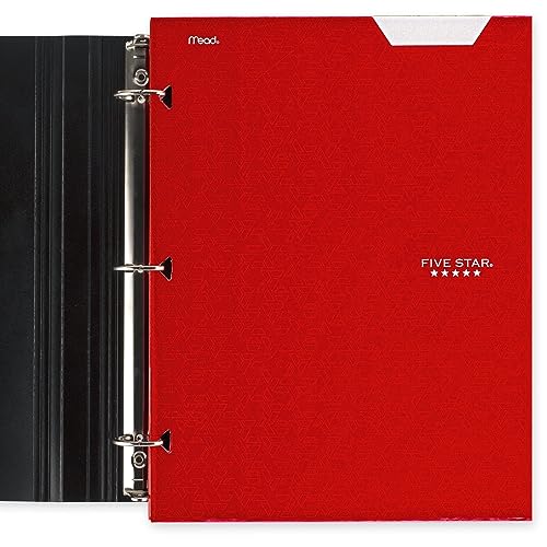 Five Star 4-Pocket Folders, 6 Count (Pack of 1), Fits 3-Ring Binders, Holds 11" x 8-1/2", Assorted Trend Colors (38056)