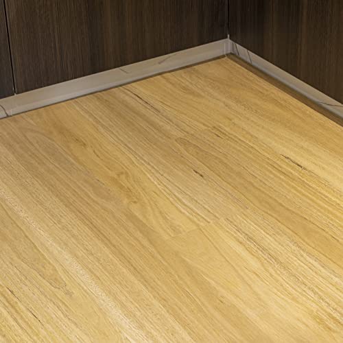 GreenFullHouse Vinyl Flooring - Laminate Flooring with 15.24cmx15.24cm,Peel and Stick Floor Tiles Self-Adhesive Flooring Planks,2.0mm 1 Piece Waterproof for Kitchen Living Room(Western Oak Sample)