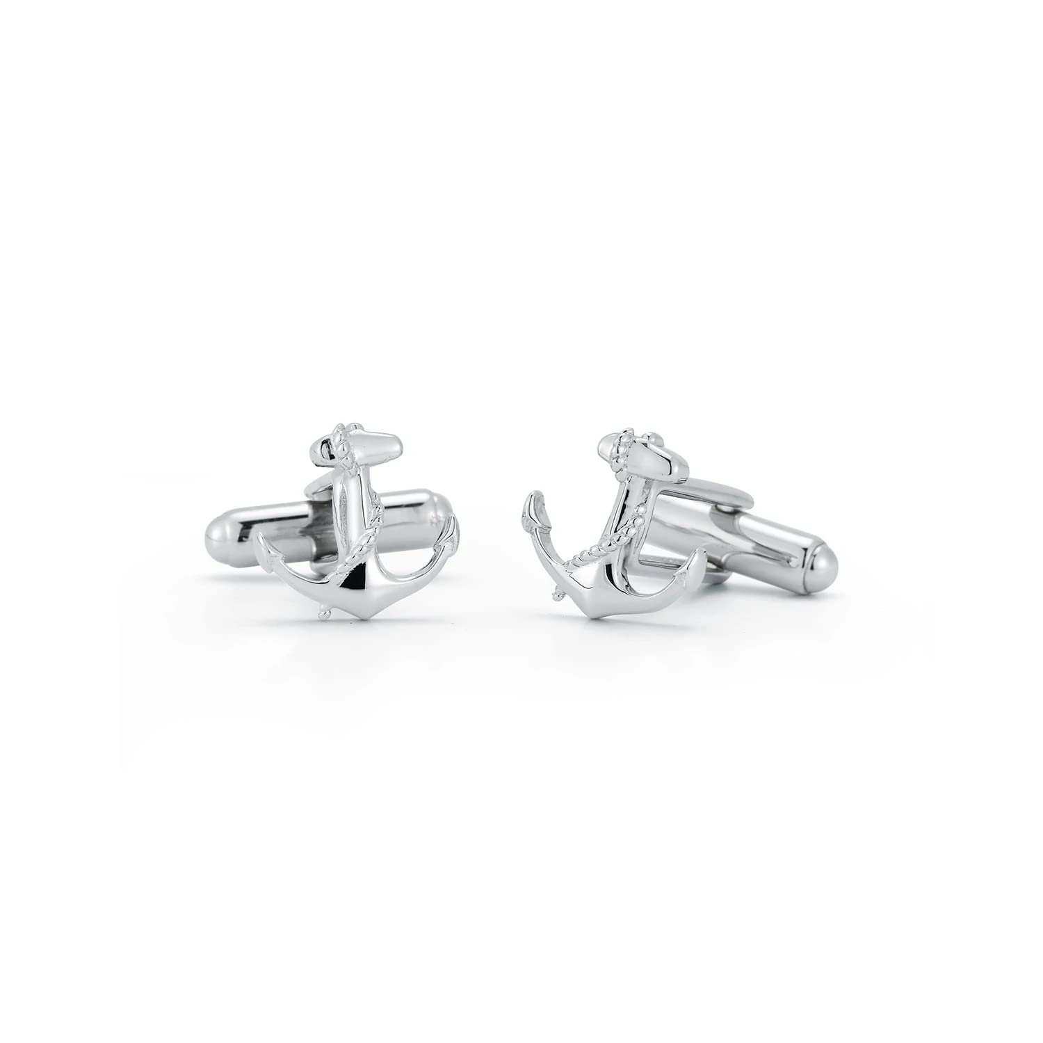 Mateo New York, Anchor Cufflinks, Silver