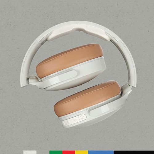 Skullcandy Hesh ANC Over-Ear Noise Cancelling Wireless Headphones with Charging Cable, 22 Hr Battery, Microphone, Works with iPhone Android and Bluetooth Devices - Mod White