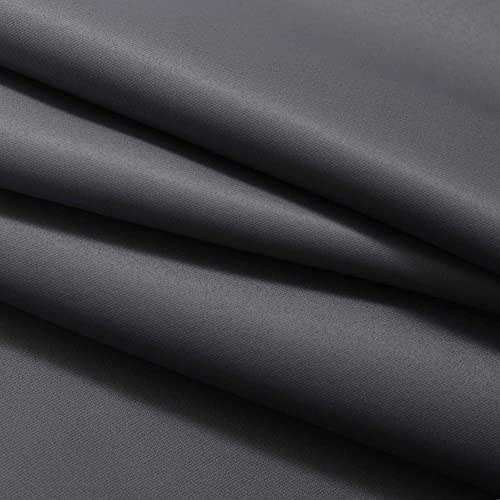 Yakamok Room Darkening Ombre Curtains 84 Inch Length, Black and Greyish White Thermal Insulated Gradient Color Curtains,Light Blocking Grommet Window Drapes for Bedroom,62 Inch Width,2 Panels