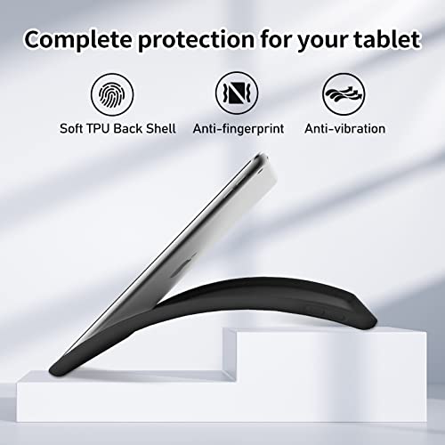 JKSML Case for iPad 9th Generation 2021/ iPad 8th Generation 2020/ iPad 7th Generation 2019, Protective Case with Pencil Holder for iPad 9/8/7, Case for iPad 10.2 Inch, Auto Sleep/Wake, Black