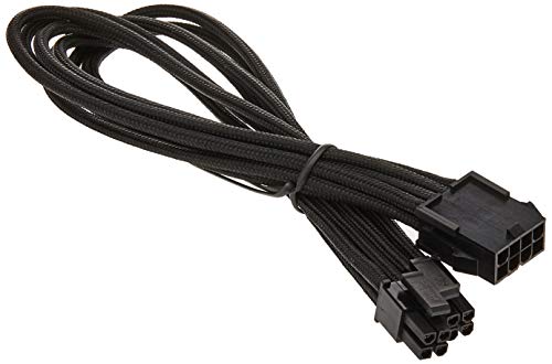 SilverStone PP07-MBW Sleeved Extension Power Supply Cable with 1 x Motherboard 24-Pin Connector, SST-PP07-MBW