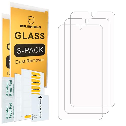 Mr.Shield Screen Protector Compatible with Samsung Galaxy A35 5G [Tempered Glass] [3-PACK] [Japan Glass with 9H Hardness]