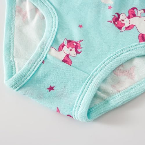 Finihen Girls Cotton Underwear Toddler Cute Style Briefs Little girls Panties Soft Color 01 Size 3