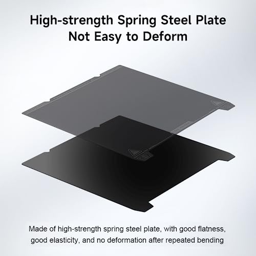 Creality Original K1 Build Plate PEI Sheet, 235x235mm Smooth Surface Flexible Removable Spring Steel Print Platform for Ender 3S1/3 S1 Pro/3 Neo/3 V2 Neo/5 S1/3V3 SE/KE K1C(Without Magnetic Base)