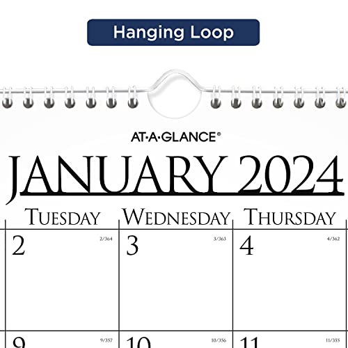 AT-A-GLANCE 2024 Monthly Wall Calendar, 15" x 12", Medium, Business (997-1-24)