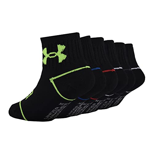 Under Armour Baby Boys Multi Pack Future Boss Essential Quarter Sock, Extreme Green, 12-24 Months