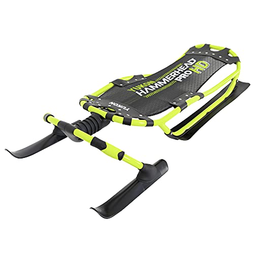 Yukon Charlie's Hammerhead Pro HD Sled | Single Rider, Speed and Steering Control, 52-inch x 22-inch, for Ages 13+