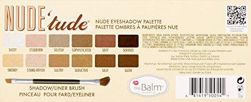 theBalm NUDE 'tude Eyeshadow Palette, Naughty, 12 Neutral Shades