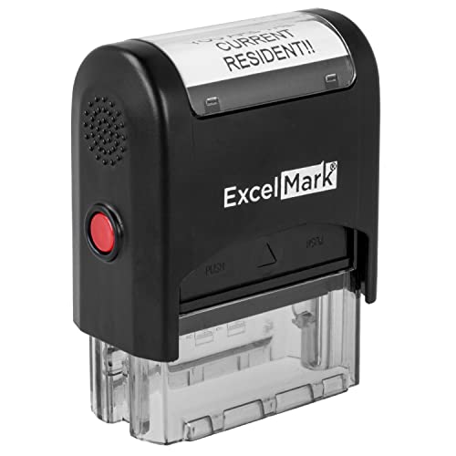 ExcelMark You are The CURRENT RESIDENT Self-Inking Rubber Stamp (A1539) (Black Ink)