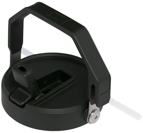 Stanley IceFlow Flip Straw Jug with Handle 96 oz| Twist On Lid and Flip Up Straw | Leak Resistant for Travel and Sports | Insulated Stainless Steel |BPA-Free |Charcoal