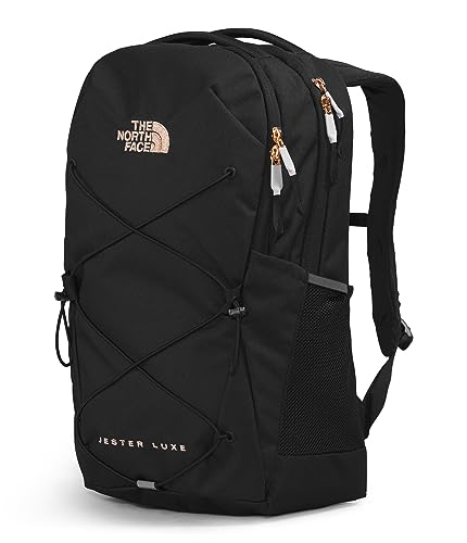 THE NORTH FACE Women's Every Day Jester Laptop Backpack, TNF Black/Burnt Coral Metallic, One Size