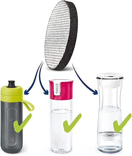 Brita MicroDisc Waterfilter Cartridge, 1 Count (Pack of 3), White Attachments: