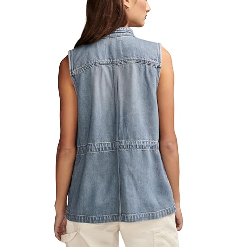 Lucky Brand Women's Denim Utility Vest, Lakeside