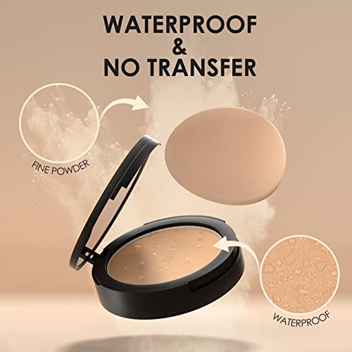 FOCALLURE Oil Control Loose Face Powder, Translucent Loose Setting Powder, Shine-Free Matte Finishing Powder, Long-lasting & Lightweight Sets Foundation Makeup, Includes Velour Powder Puff, Wheat