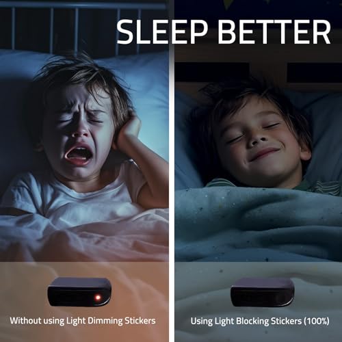 JIEHENG Light Dimming Stickers,LED Light Dimming Stickers,LED Dimming Sheets for Routers,2 Sheets All Black 50% Dimming of LED Lights (Cut and Whole-50% Dimming All Black