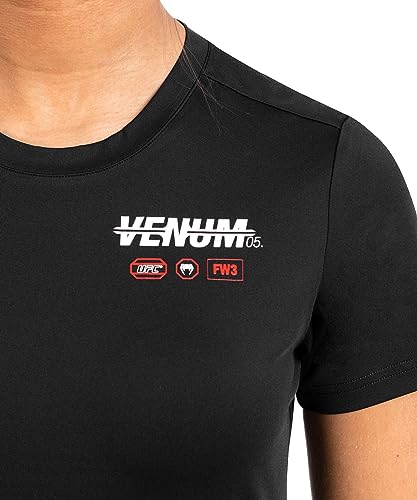 Venum Women's Standard UFC Adrenaline Fight Week Dry-TECH T-Shirt Black