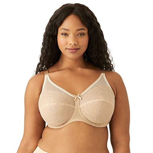 Wacoal Womens Retro Chic Figure Underwire Full Coverage Bra, White, 42H US