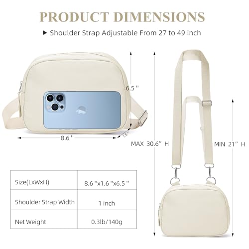 MAXTOP Small Crossbody Bags for Women with Detachable Strap Cross Body Bag Sling Cell Phone Purse for Traveling Walking Yoga(Dim Grey)