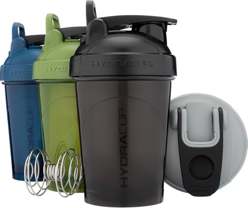 Hydra Cup - 4 PACK- 20 OZ Protein Shaker Bottles for Protein Mixes, Shaker Cups for Protein Shakes, Small Shaker Bottle Pack, Shaker Cup, Shakers for protein Shakes
