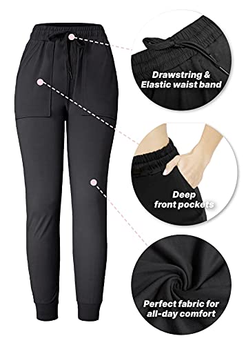 ALWAYS Women Camo Jogger Pants - Super Skinny Fit Lightweight Premium Soft Stretch Drawstrings Pockets Pants 1850 M