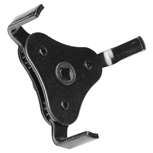 Universal Adjustable Oil Filter Wrench From 2-1/2" to 4.5" Wrench 3 Jaws Oil Filter Wrench Tool Set Remover Socket (Black)