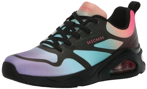 Skechers Women's TRES-AIR UNO-Hazy Sunset Sneaker, White Mulit, 11